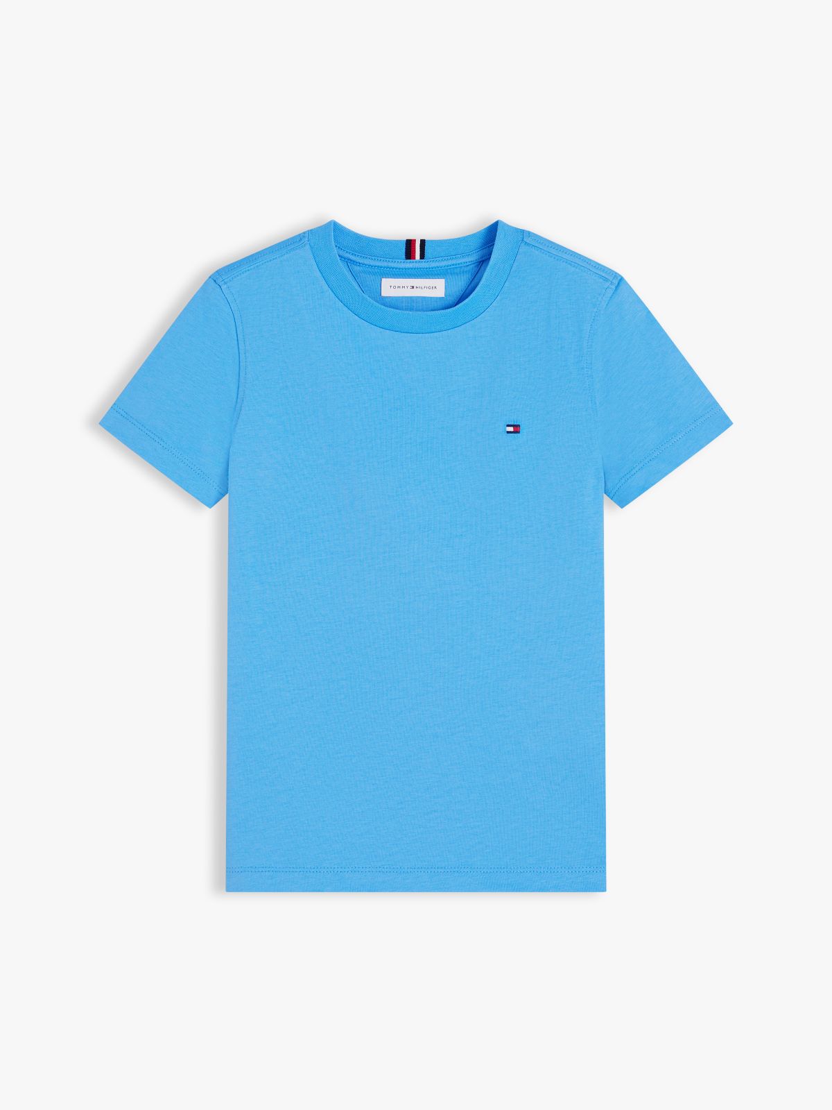 Essential Flag Embroidery T-Shirt — Blue
