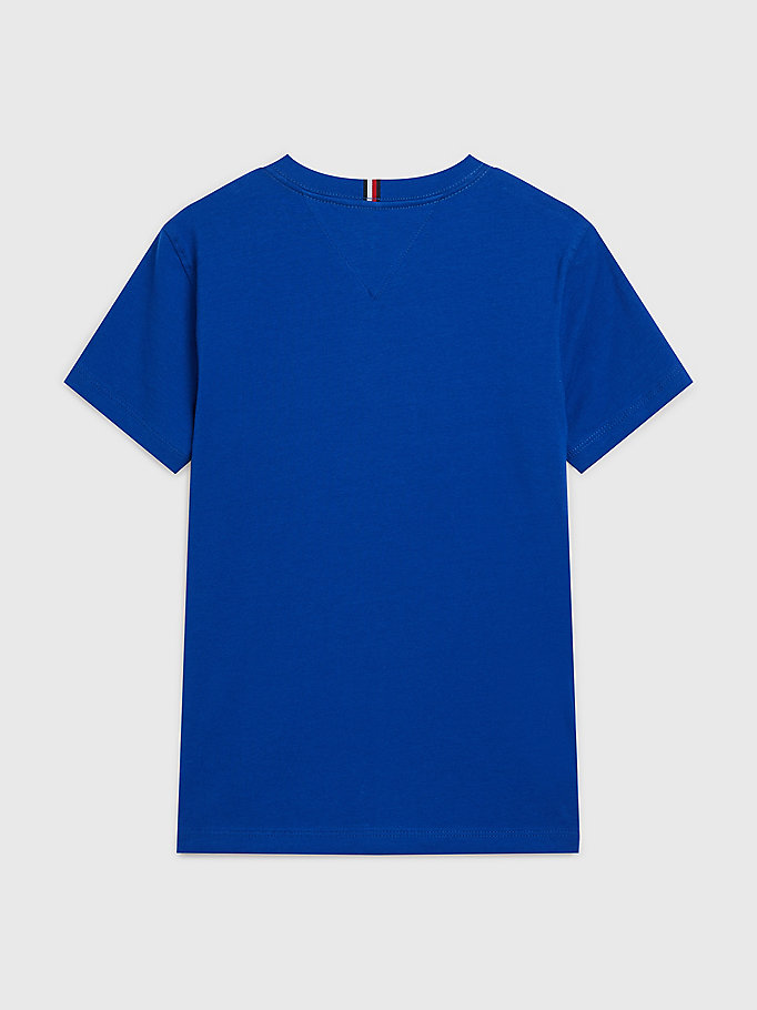blue essential jersey t-shirt for boys tommy hilfiger
