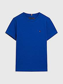 t-shirt essential en jersey bleu pour boys tommy hilfiger