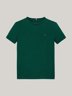 green flag embroidery crew neck t-shirt for boys tommy hilfiger