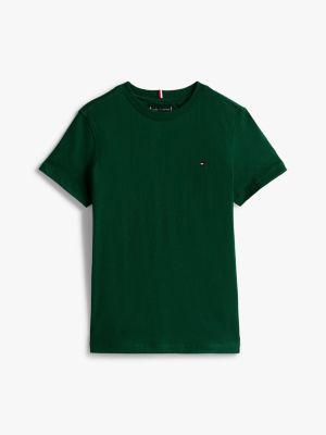 green flag embroidery crew neck t-shirt for boys tommy hilfiger