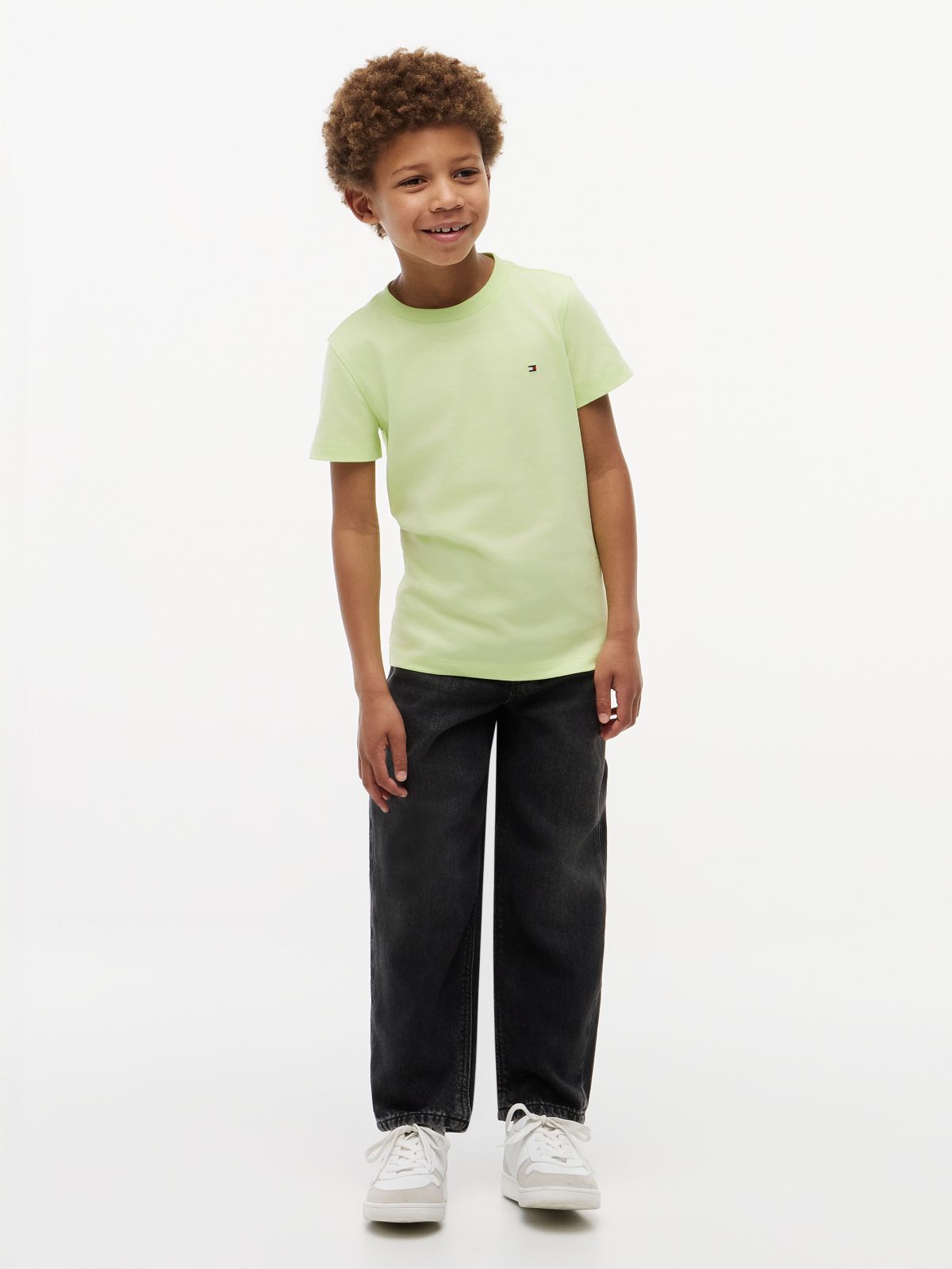 Essential Flag Embroidery T-Shirt — Green
