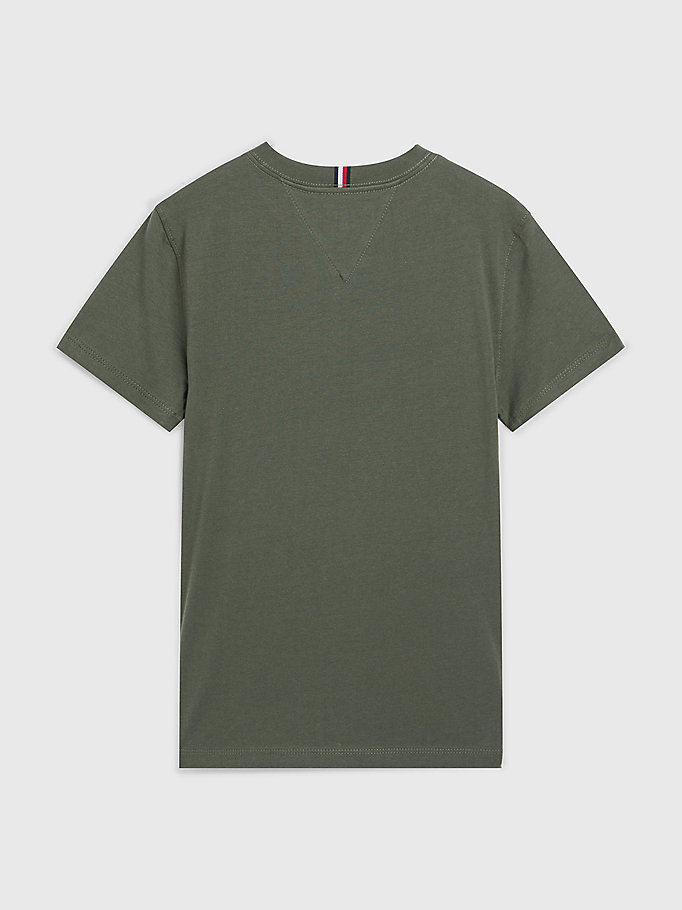 green essential jersey t-shirt for boys tommy hilfiger