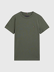 зеленый футболка essential из органического хлопка для boys - tommy hilfiger