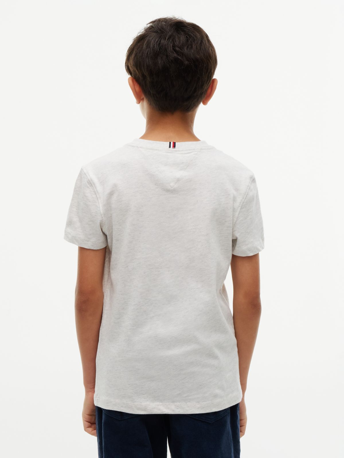 Essential Flag Embroidery T-Shirt — Grey
