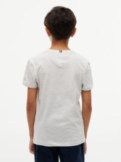 Essential Flag Embroidery T-Shirt — Grey 5