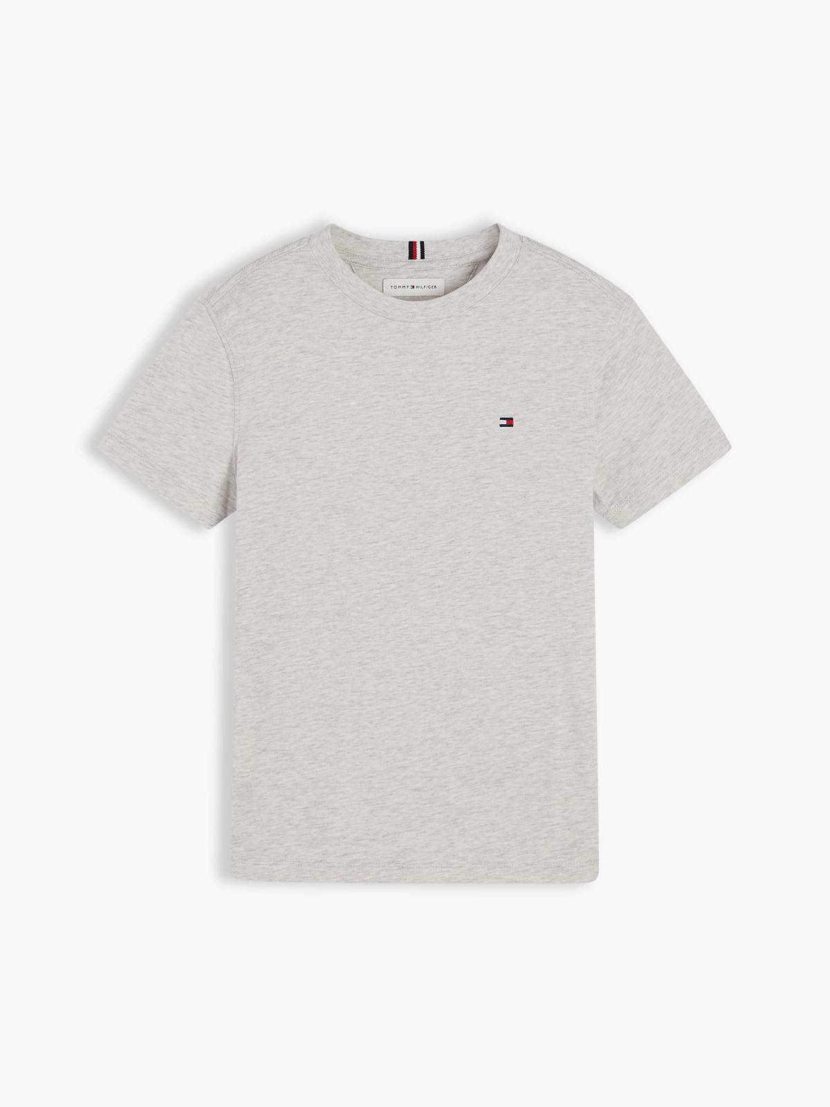 Essential Flag Embroidery T-Shirt — Grey