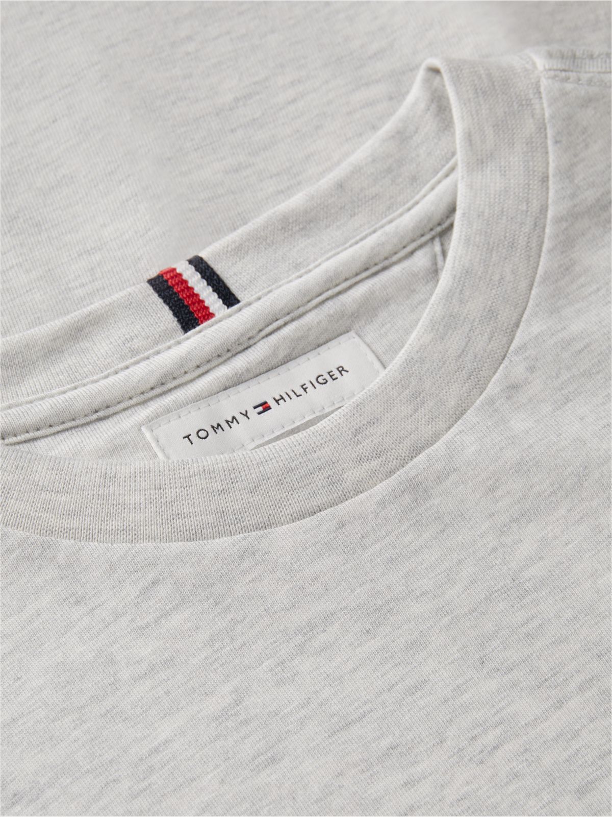 Essential Flag Embroidery T-Shirt — Grey