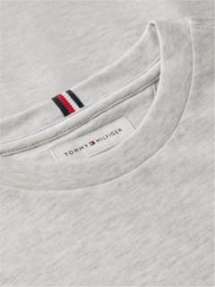 Essential Flag Embroidery T-Shirt — Grey 7