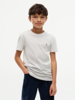 Essential Flag Embroidery T-Shirt — Grey 1