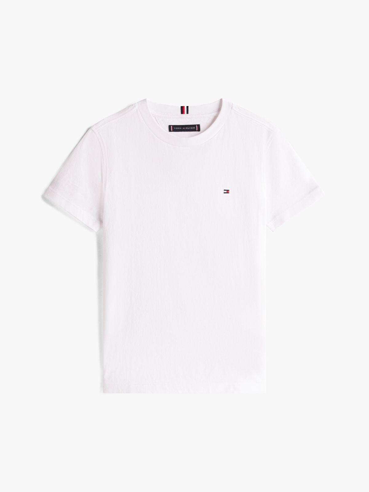 Essential Flag Embroidery T-Shirt — White