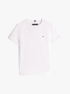 Essential Flag Embroidery T-Shirt — White 6