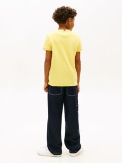 Essential Flag Embroidery T-Shirt — Yellow 4