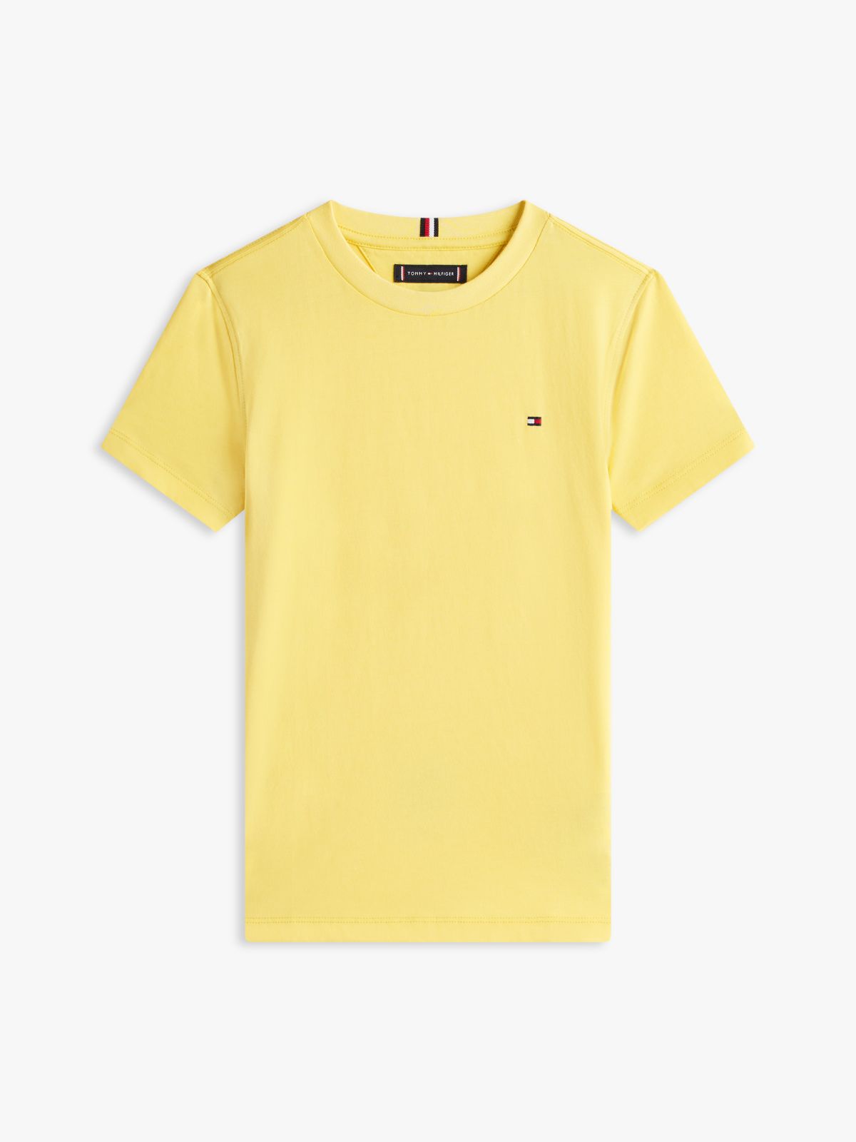 Essential Flag Embroidery T-Shirt — Yellow