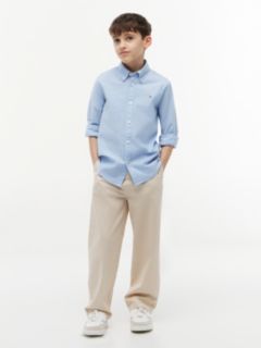 Stretch Oxford Cotton Shirt — Blue 2