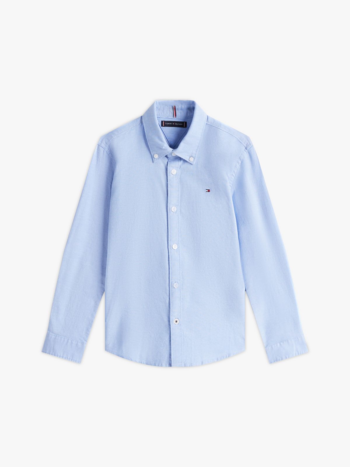 Stretch Oxford Cotton Shirt — Blue