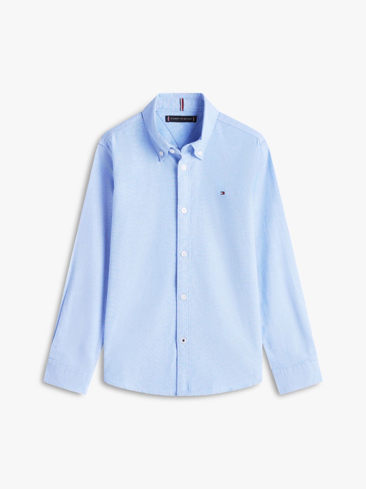 Stretch Oxford Cotton Shirt — Blue