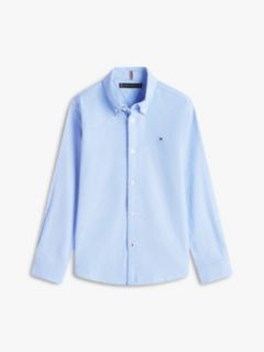 Stretch Oxford Cotton Shirt — Blue 7