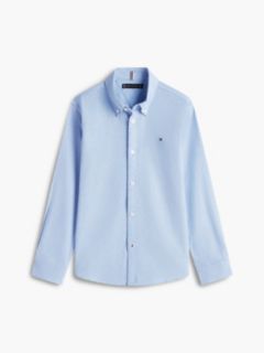 Stretch Oxford Cotton Shirt — Blue 8