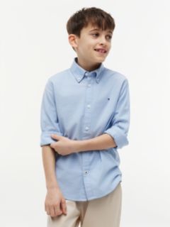 Stretch Oxford Cotton Shirt — Blue 1