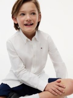 Stretch Oxford Cotton Shirt — White 3