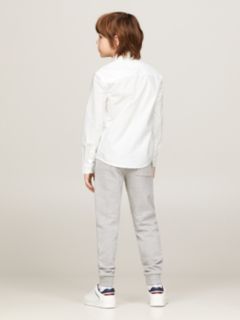 Stretch Oxford Cotton Shirt — White 4