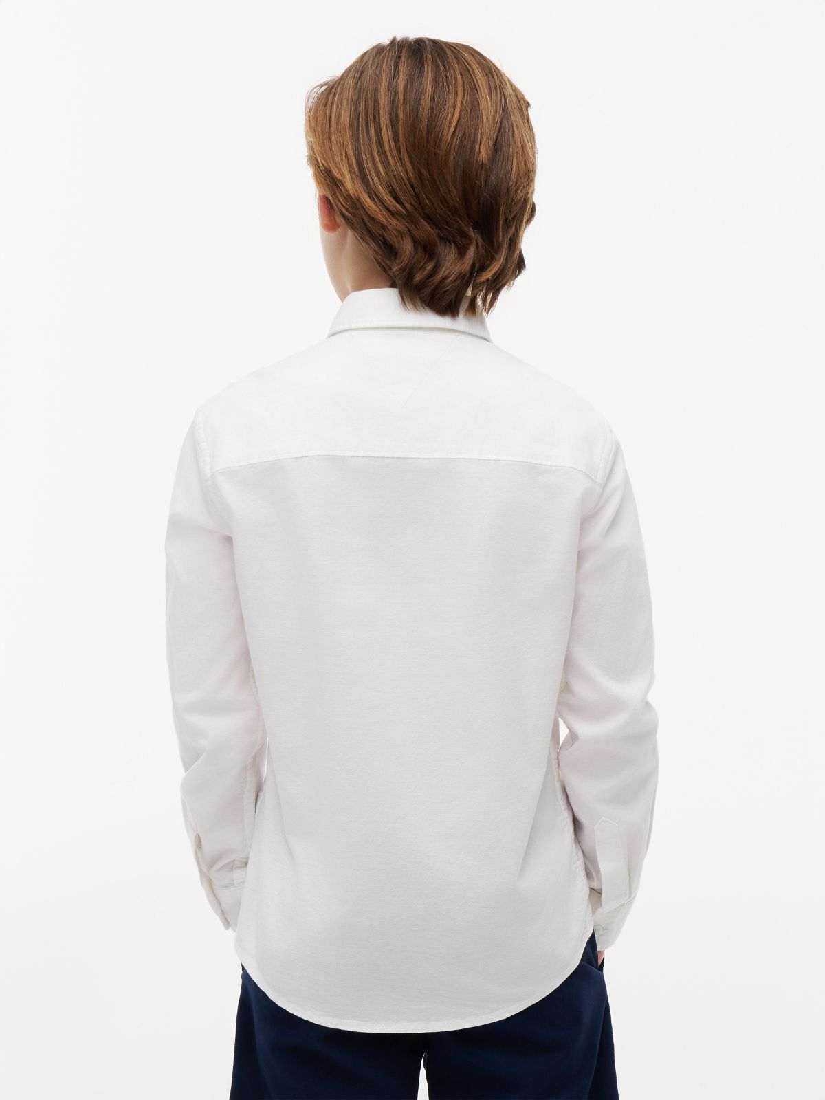 Stretch Oxford Cotton Shirt — White