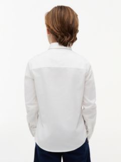 Stretch Oxford Cotton Shirt — White 5
