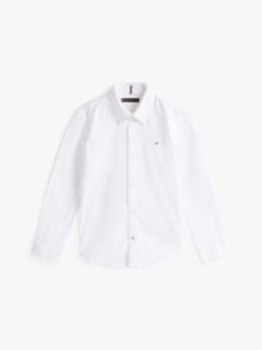 Stretch Oxford Cotton Shirt — White 6
