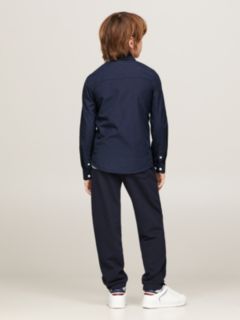 Stretch Cotton Poplin Shirt — Blue 4