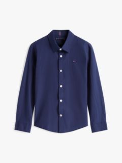 Stretch Cotton Poplin Shirt — Blue 6