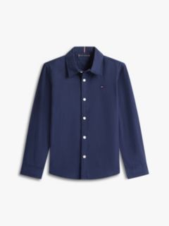 Stretch Cotton Poplin Shirt — Blue 7