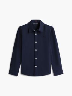 Stretch Cotton Poplin Shirt — Blue 8