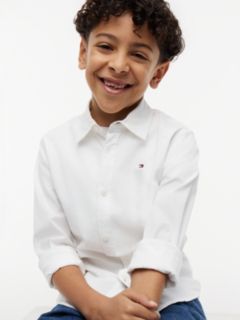 Stretch Cotton Poplin Shirt — White 3