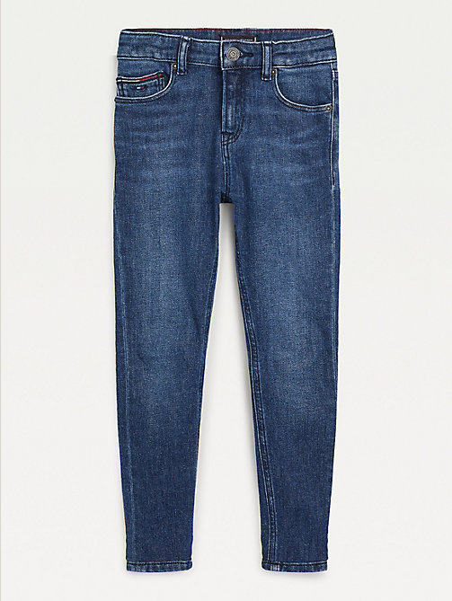 jeans simon skinny fit in canapa sbiaditi denim da boys tommy hilfiger