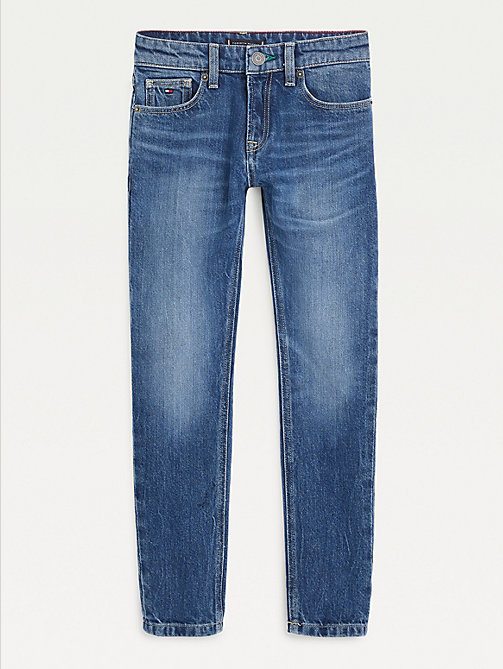 jeans spencer slim fit in materiale riciclato denim da boys tommy hilfiger