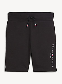schwarz essential sweat-shorts mit tunnelzug für jungen - tommy hilfiger