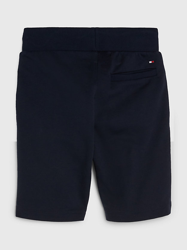 blau essential sweat-shorts mit tunnelzug für jungen - tommy hilfiger