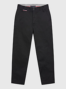 pantaloni chino essential 1985 collection nero da boys tommy hilfiger