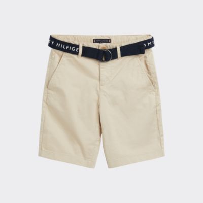 Tommy Hilfiger Boys Essential Belted Chino Shorts 