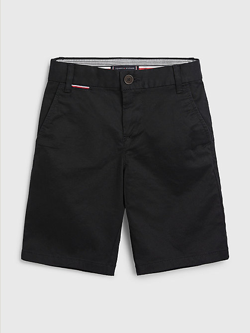 schwarz essential chino-shorts für boys - tommy hilfiger