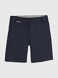 blauw 1985 collection chino short voor boys - tommy hilfiger