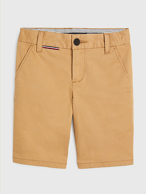 khaki essential chino shorts for boys tommy hilfiger