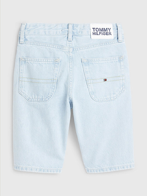 Tommy Hilfiger Boys' Belted Flat-Front Chester Twill Short Zip & Button Closure 4 Functional Pockets