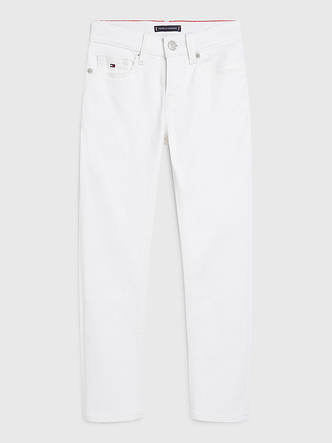 Scanton Slim White Jeans | DENIM | Tommy Hilfiger