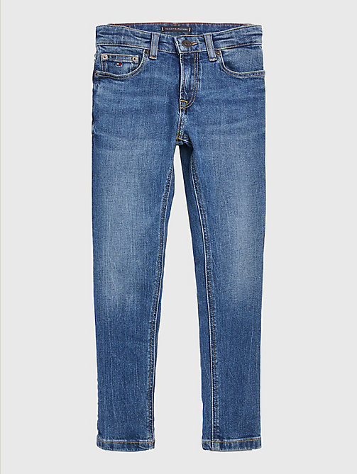 denim spencer waterafstotende skinny jeans voor boys - tommy hilfiger