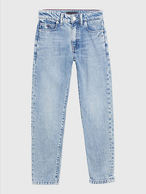 denim modern straight jeans voor boys - tommy hilfiger