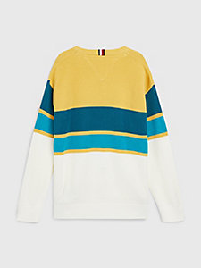 Tommy Hilfiger Jungen Kleidung Pullover & Strickjacken Pullover Sweatshirts Varsity-Sweatshirt mit Fun-Logo 