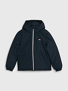 blue th essential padded jacket for boys tommy hilfiger