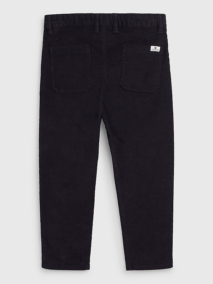 blue corduroy chino trousers for boys tommy hilfiger